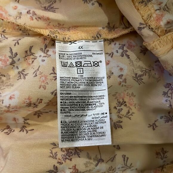 Old Navy Fit and Flare Floral Puff Sleeves Mini Dress - Picture 7 of 8